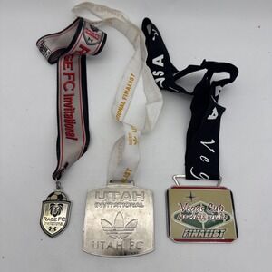 3 Soccer Finalist Medal Awards Utah, Vegas, and Rage Invitational Championship